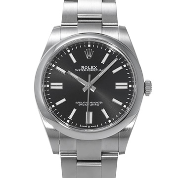 ロレックス オイスターパーペチュアル 41 124300 ブライトブラック メンズ 時計 【中古】【wristwatch】