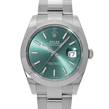 ロレックス デイトジャスト 41 126300 ミントグリーン メンズ 時計 【新品】【wristwatch】