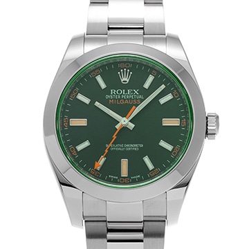 ロレックス ミルガウス 116400GV インテンスブラック メンズ 時計 【中古】【wristwatch】