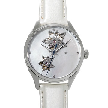 ハミルトン ジャズマスター オープンハート オート H32115892 ホワイトシェル/ダイヤモンド メンズ 時計 【中古】【wristwatch】