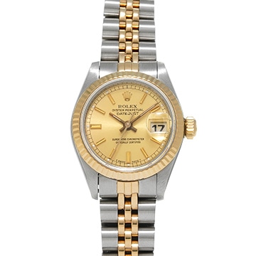 ロレックス デイトジャスト 69173G シャンパン/ダイヤモンド レディース 時計 【中古】【wristwatch】