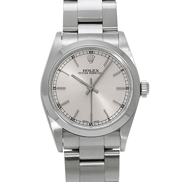 ロレックス オイスターパーペチュアル 77080 シルバー ユニセックス 時計 【中古】【wristwatch】