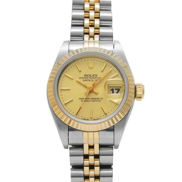 ロレックス デイトジャスト 69173 シャンパン レディース 時計 【中古】【wristwatch】