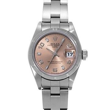 ロレックス オイスターパーペチュアル デイト 79190 ピンク レディース 時計 【中古】【wristwatch】