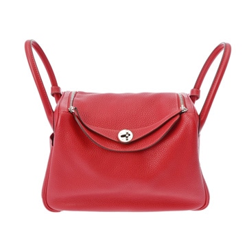 エルメス リンディ 30 エクラ ルージュグレナ/ルージュビヴォワンヌ トリヨンクレマンス レディース バッグ 【中古】【bag】