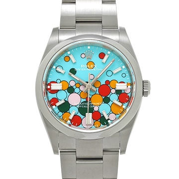 ロレックス オイスターパーペチュアル 36 126000 ターコイズブルー セレブレーションモチーフ メンズ 時計 【新品】【wristwatch】