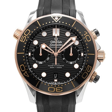 オメガ シーマスター ダイバー300 コーアクシャル マスター クロノメーター クロノグラフ 210.22.44.51.01.001 ブラック メンズ 時計 【中古】【wristwatch】