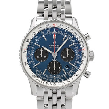 ブライトリング ナビタイマー B01 クロノグラフ43 AB0121211C1A1 ブルー メンズ 時計 【中古】【wristwatch】