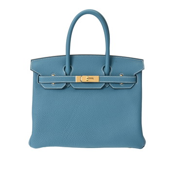 エルメス バーキン 30 ニューブルージーン トゴ レディース バッグ 【未使用】【bag】