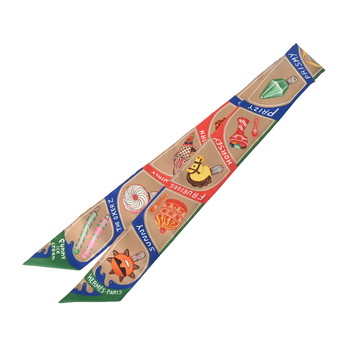 エルメス ツイリー FUNNY ICE CREAM ブラウン系 064109S シルク100％ レディース 【新品】【other】