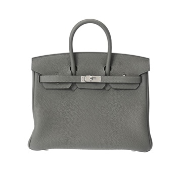 エルメス バーキン 25 グリメイヤー/パラジウム金具 トゴ レディース バッグ 【未使用】【bag】