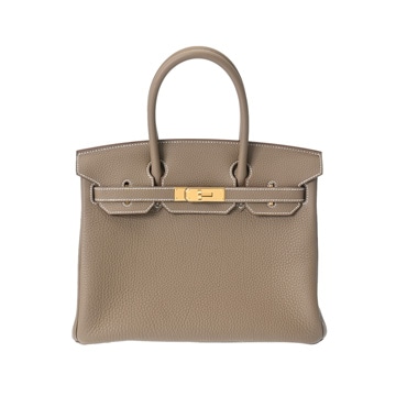 エルメス バーキン 30 エトゥープ/ゴールド金具 トゴ レディース バッグ 【未使用】【bag】