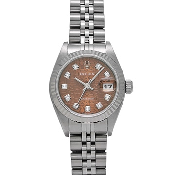 ロレックス デイトジャスト 79174G ピンクコンピュータ/ダイヤモンド レディース 時計 【中古】【wristwatch】