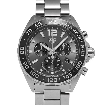 タグ ホイヤー フォーミュラ1 クォーツ クロノグラフ CAZ1011.BA0842 グレー/ブラック メンズ 時計 【中古】【wristwatch】