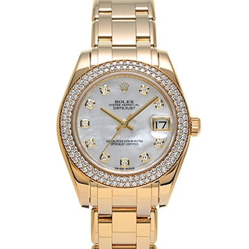 ロレックス デイトジャスト パールマスター 34 81338 ホワイトシェル レディース 時計 【中古】【wristwatch】