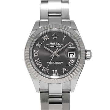 ロレックス レディ デイトジャスト 28 279174 ダークグレー レディース 時計 【中古】【wristwatch】