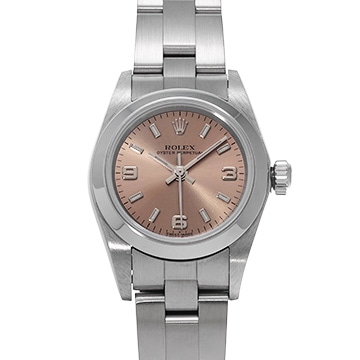 ロレックス オイスターパーペチュアル 76080 ピンク レディース 時計 【中古】【wristwatch】