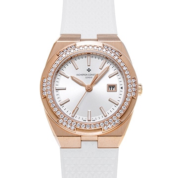 ヴァシュロン コンスタンタン オーヴァーシーズ クォーツ 1225V/000R-B592 シルバー レディース 時計 【中古】【wristwatch】