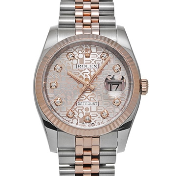 ロレックス デイトジャスト 116231G ピンクコンピュータ/ダイヤモンド メンズ 時計 【中古】【wristwatch】