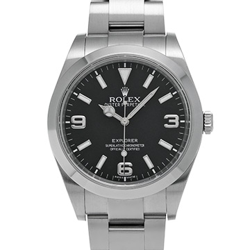 ロレックス エクスプローラー 214270 ブラック メンズ 時計 【中古】【wristwatch】