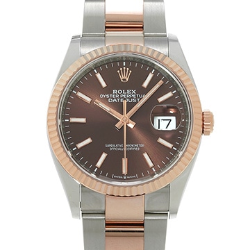 ロレックス デイトジャスト 36 126231 チョコレート メンズ 時計 【中古】【wristwatch】