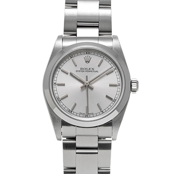 ロレックス オイスターパーペチュアル 77080 シルバー ユニセックス 時計 【中古】【wristwatch】