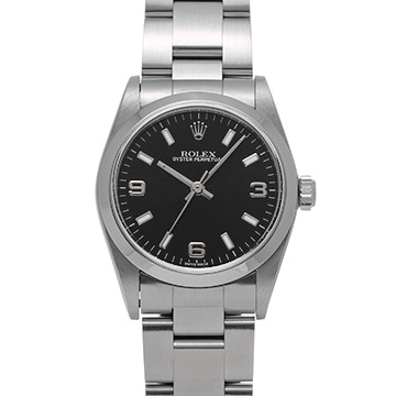 ロレックス オイスターパーペチュアル 77080 ブラック ユニセックス 時計 【中古】【wristwatch】