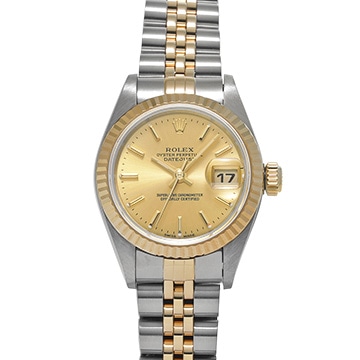 ロレックス デイトジャスト 79173 シャンパン レディース 時計 【中古】【wristwatch】