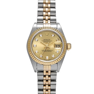 ロレックス デイトジャスト 79173G シャンパン/ダイヤモンド レディース 時計 【中古】【wristwatch】