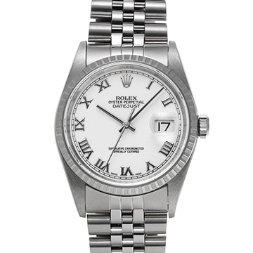 ロレックス デイトジャスト 16220 ホワイト メンズ 時計 【中古】【wristwatch】