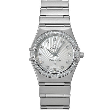オメガ コンステレーション クォーツ 160th 111.15.26.60.55.001 ホワイトシェル/ダイヤモンド レディース 時計 【中古】【wristwatch】