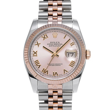 ロレックス デイトジャスト 36 116231 ピンク メンズ 時計 【中古】【wristwatch】