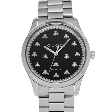 グッチ Gタイムレス YA126283 ブラック/ダイヤモンド メンズ 時計 【中古】【wristwatch】