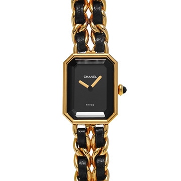 シャネル プルミエール S H0001 ブラック レディース 時計 【中古】【wristwatch】