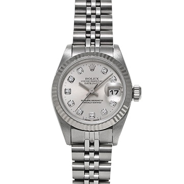 ロレックス デイトジャスト 69174G シルバー/ダイヤモンド レディース 時計 【中古】【wristwatch】