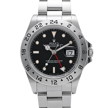 ロレックス エクスプローラーII 16570 ブラック メンズ 時計 【中古】【wristwatch】