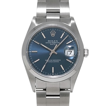 ロレックス オイスターパーペチュアル デイト 15200 ブルー メンズ 時計 【中古】【wristwatch】