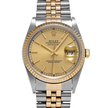 ロレックス デイトジャスト 16233 シャンパン メンズ 時計 【中古】【wristwatch】