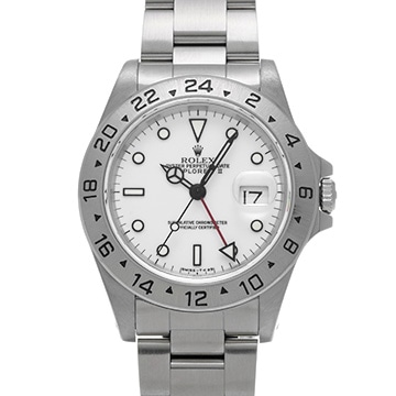 ロレックス エクスプローラーII 16570 ホワイト メンズ 時計 【中古】【wristwatch】