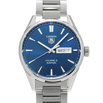 タグ ホイヤー カレラ キャリバー5 デイデイト WAR201E.BA0723 ブルー メンズ 時計 【中古】【wristwatch】