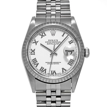 ロレックス デイトジャスト 16220 ホワイト メンズ 時計 【中古】【wristwatch】