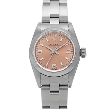 ロレックス オイスターパーペチュアル 67180 ピンク レディース 時計 【中古】【wristwatch】