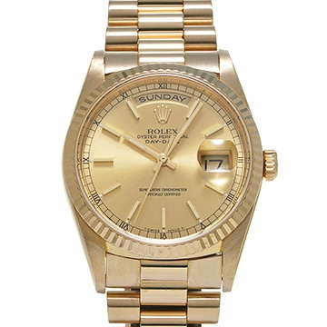 ロレックス デイデイト 36 18238 シャンパン メンズ 時計 【中古】【wristwatch】