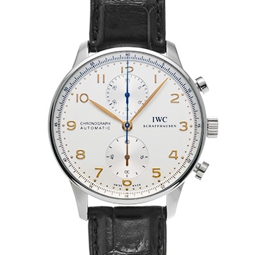 IWC ポルトギーゼ クロノグラフ IW371445 シルバー メンズ 時計 【中古】【wristwatch】