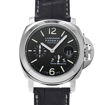パネライ ルミノール パワーリザーブ PAM00090 ブラック メンズ 時計 【中古】【wristwatch】