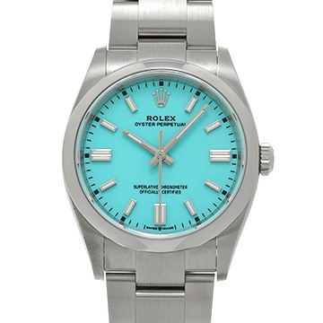 ロレックス オイスターパーペチュアル 36 126000 ターコイズブルー メンズ 時計 【中古】【wristwatch】