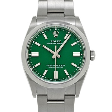 ロレックス オイスターパーペチュアル 36 126000 グリーン メンズ 時計 【中古】【wristwatch】