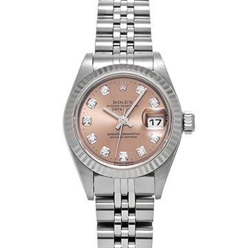 ロレックス デイトジャスト 79174G ピンク/ダイヤモンド レディース 時計 【中古】【wristwatch】