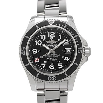 ブライトリング スーパーオーシャン II 42 A17365C9/BD67 ブラック メンズ 時計 【中古】【wristwatch】