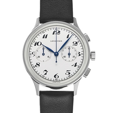 ロンジン ヘリテージ クラシック クロノグラフ 1946 L2.827.4.73.0 シルバー メンズ 時計 【中古】【wristwatch】